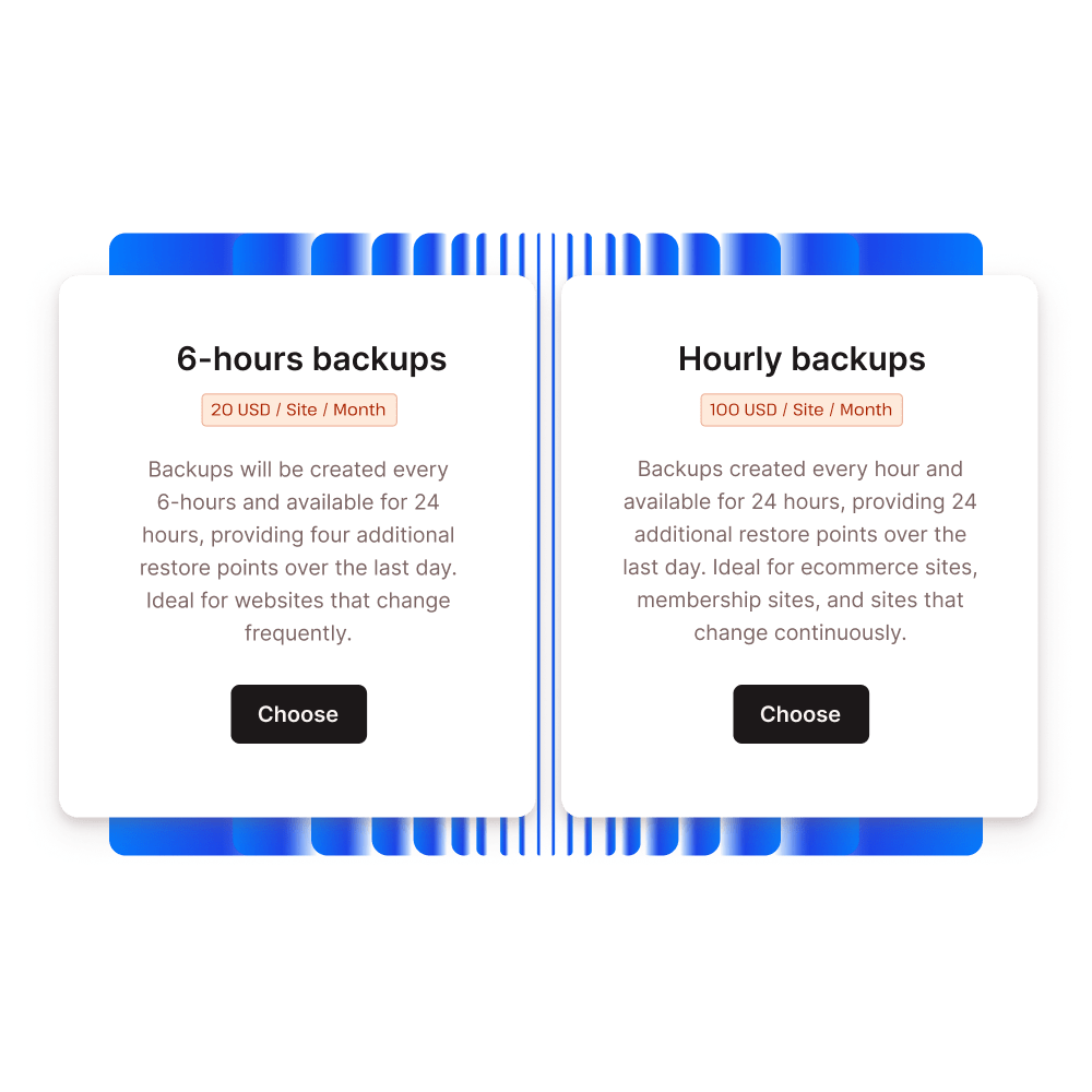 hourly backups add-on